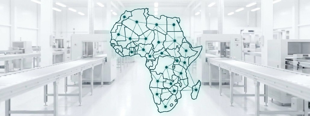 Map of Africa showing Alchemi's live sites and planned expansion across the continent